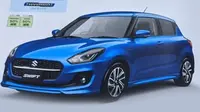 Siap memeriahkan pasar otomotif global tahun depan, wujud Suzuki Swift terbaru bocor. (Car and Bike).