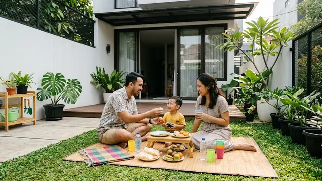 Piknik di Halaman Rumah