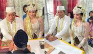 Sule dan Ucie Sucita pakai busana pengantin (Sumber: Instagram/sulefamily.fa)