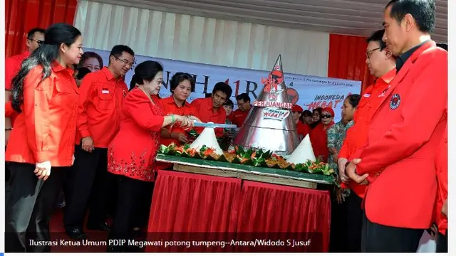 Gambar Tangkapan Layar Acara PDIP