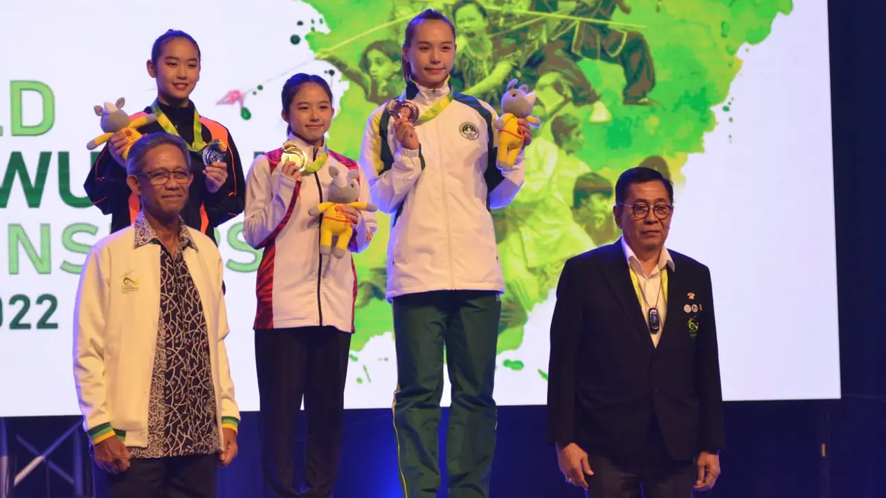 Tambah Tiga Emas, Indonesia Penuhi Target di Kejuaraan Dunia Wushu Junior 2022