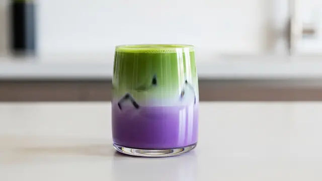 Ube Matcha Latte