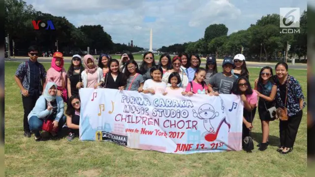 Purwa Caraka Music Studio Children Choir Tampil di New York