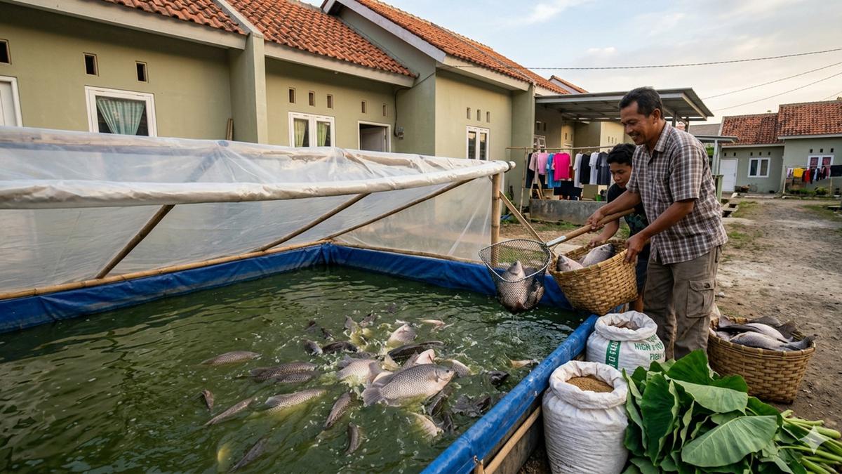 8 Usaha Ternak Ikan Air Tawar Panen 2 Bulan di Rumah Subsidi, Bisnis Santai Tapi Cuan