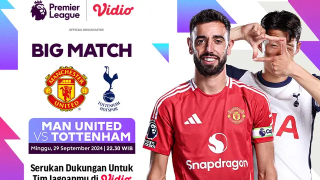 Liga Inggris: Manchester United vs Tottenham Matchweek 6
