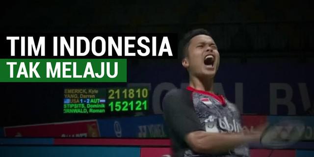 VIDEO: Kemenangan Indonesia atas Denmark di Piala Sudirman