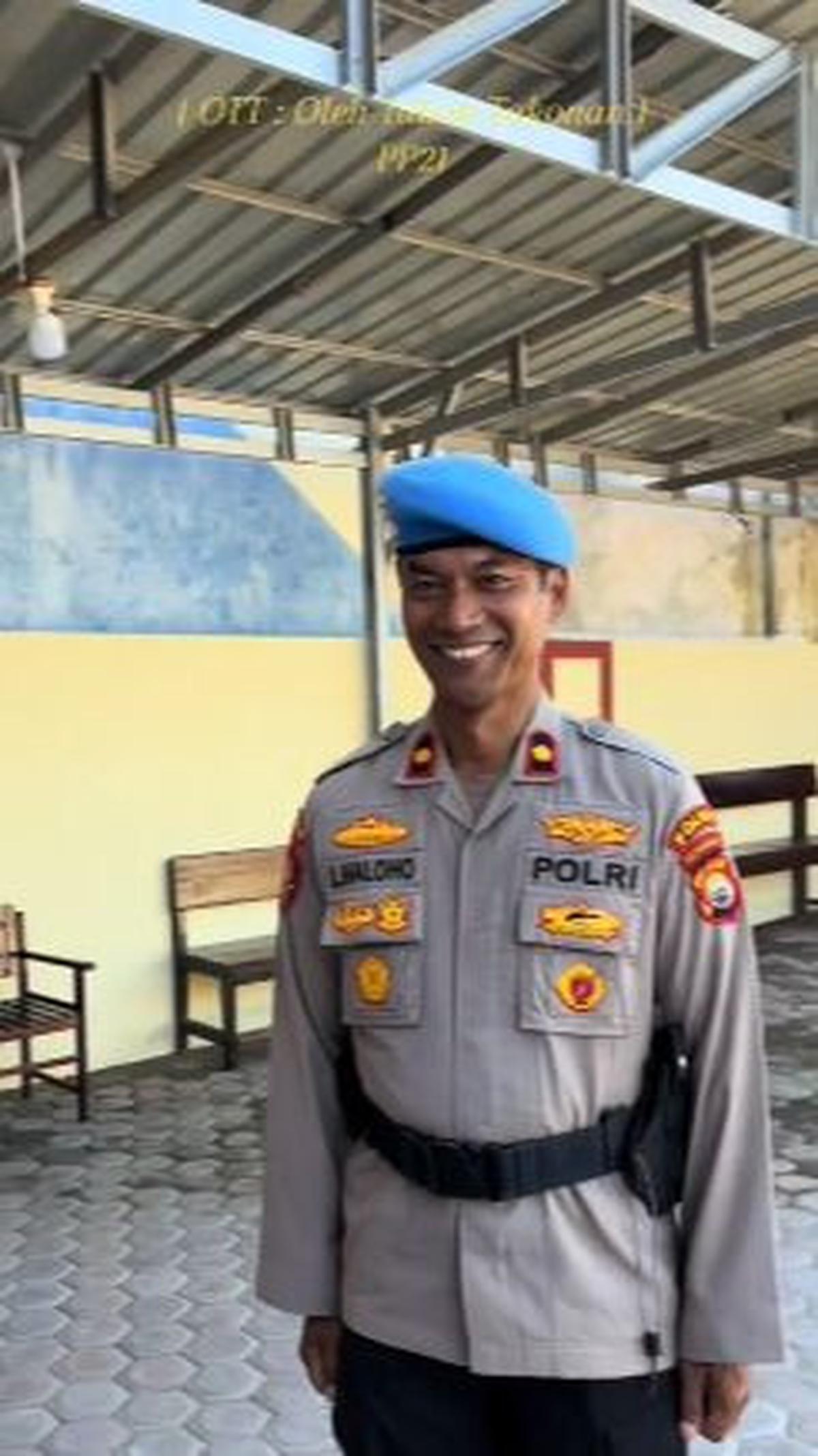 Ia pun mengenalkan sosok Letjen berpangkat Komisaris Polisi (Kompol). Ya, anggota Polri ini memiliki nama Letjen Haloho.<br>