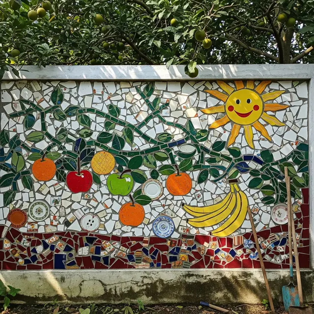 Ide Kebun Buah Kombinasi Dekoratif dengan Barang Bekas Dapur untuk Ibu-ibu PKK (Image by Gemini AI)