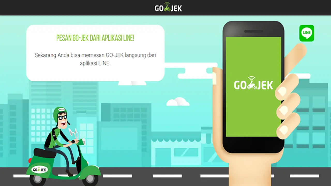 Cara Praktis Order Go-Jek via Aplikasi Line