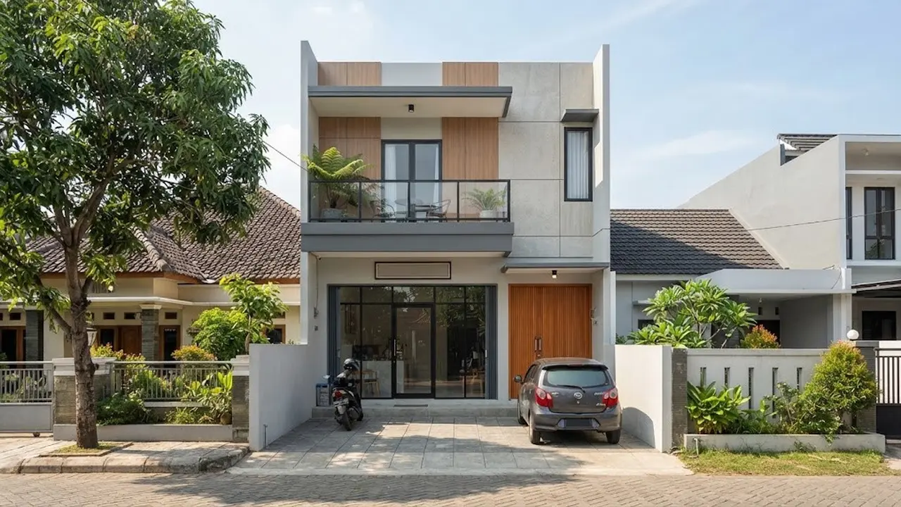 Desain Rumah 6x10 dengan Tempat Usaha di Depan