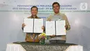 Kerjasama ini merupakan bentuk respon BPJAMSOSTEK atas terbitnya Permenaker Nomor 17 Tahun 2021 yang akan mempermudah peserta BPJS Ketenagakerjaan untuk mendapatkan MLT diantaranya Pinjaman Uang Muka Perumahan, Pinjaman Renovasi Perumahan, KPR dan Kredit Konstruksi. (Liputan6.com/Fery Pradolo)