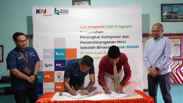 KAI Properti dan Rumah BUMN Jawa Timur menunjukkan komitmennya dalam meningkatkan kualitas pendidikan dan kemandirian masyarakat