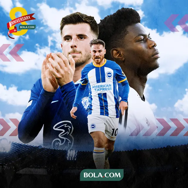 Ilustrasi - Mason Mount, Alexis Mac Allister, Aurelien Tchouameni