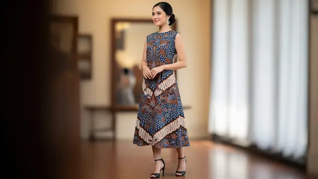 Model Dress Batik Simple dan Elegan