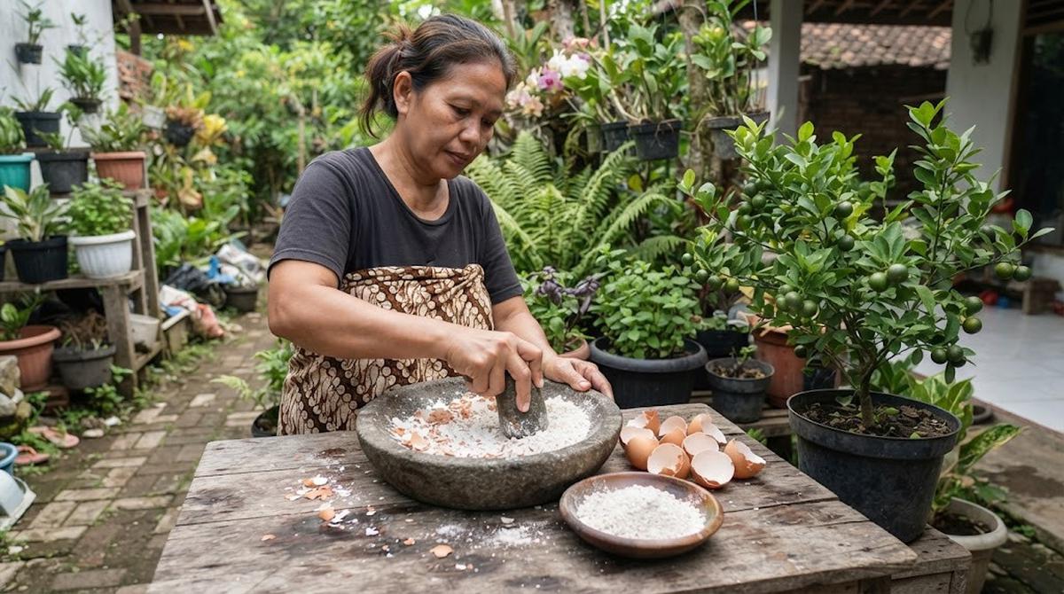 Pupuk Serbuk dari Cangkang Telur