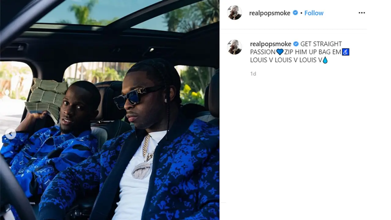 Rapper Pop Smoke Tewas Ditembak, Sempat Pose dengan Segepok Uang ...