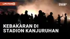 Peringatan 1 Tahun Kanjuruhan, Rumput Stadion Terbakar