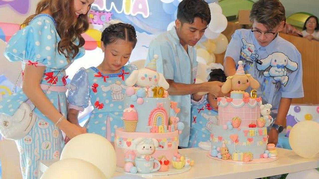 Potret Perayaan Ultah Thalia - Thania, Sarwendah Akur dengan Ruben Onsu - Pesta Meriah Penuh Tawa