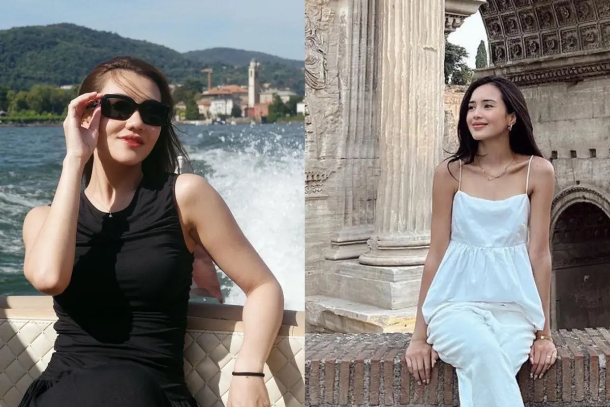 8 Adu Gaya Aaliyah Massaid dan Beby Tsabina yang Sama-sama Bulan Madu di Italia, Stylish dengan Chic Outfit