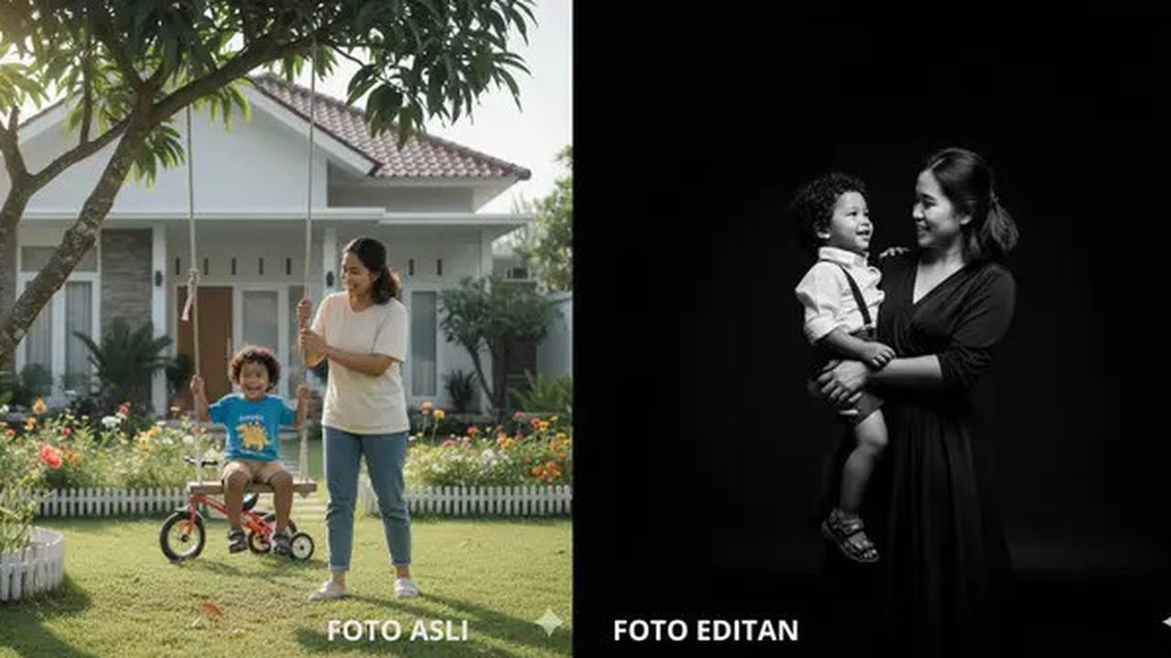 7 Prompt Gemini AI Viral Edit Foto Ibu dan Anak yang Masih Kecil ala Photoshoot