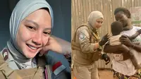 6 Pesona Briptu Hikma Nur, Polwan Cantik yang Ikut Misi Kemanusiaan PBB di Afrika