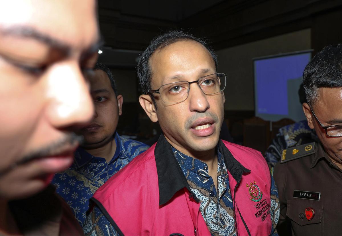 FOTO: Nadiem Jelaskan Tim Bayangan Kemendikbudristek di Sidang Chromebook