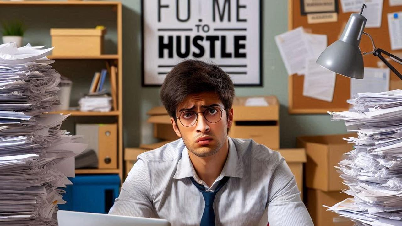 Ilustrasi Hustle Culture