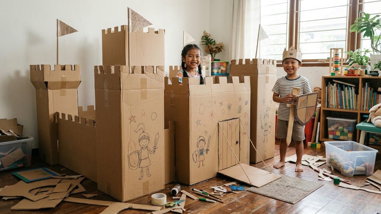 Ide Aktivitas Kreatif Anak dari Barang Bekas/AI Generated