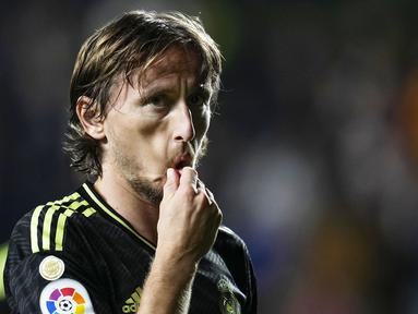 Real Madrid harus mengakui keunggulan Rayo Vallecano pada laga pekan ke-13 Liga Spanyol 2022/2023. (AP/Manu Fernandez)