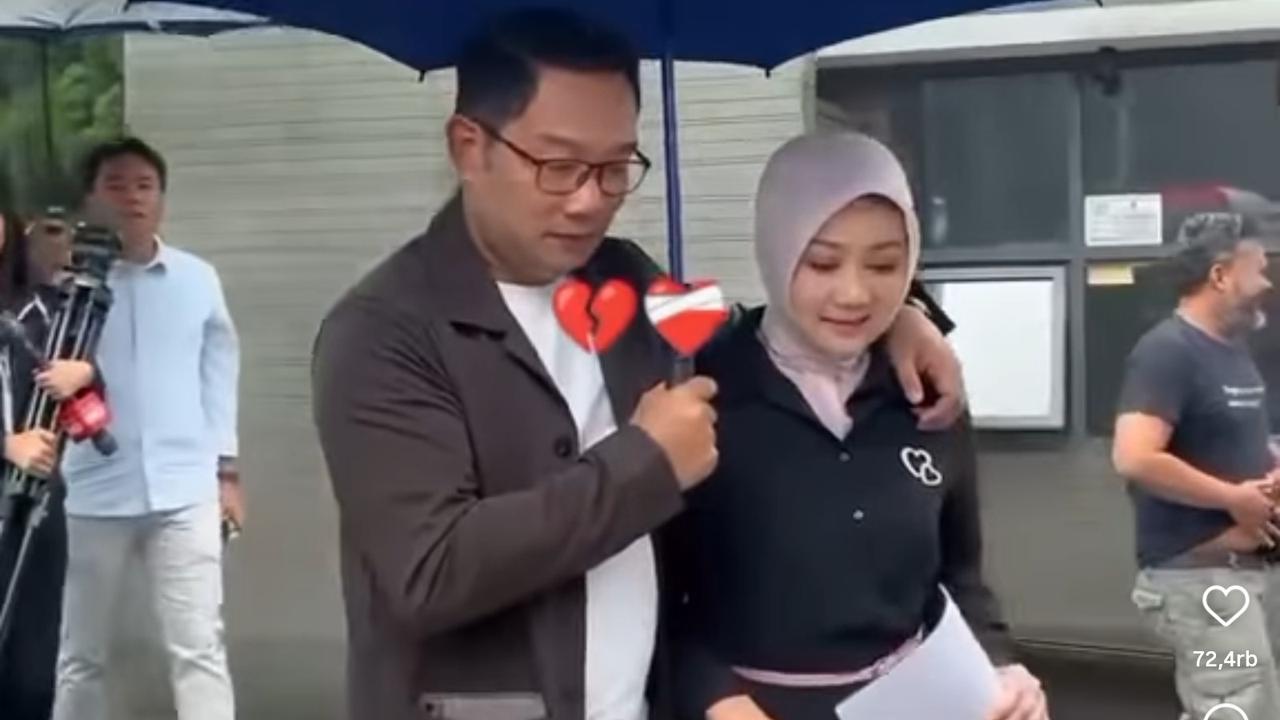 Simbol Patah Hati, Anak Ridwan Kamil-Atalia Praratya Unggah Momen Manis Orangtuanya