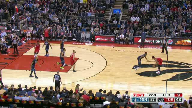 Berita video game recap NBA 2017-2018 antara Toronto Raptors melawan Minnesota Timberwolves dengan skor 109-104.