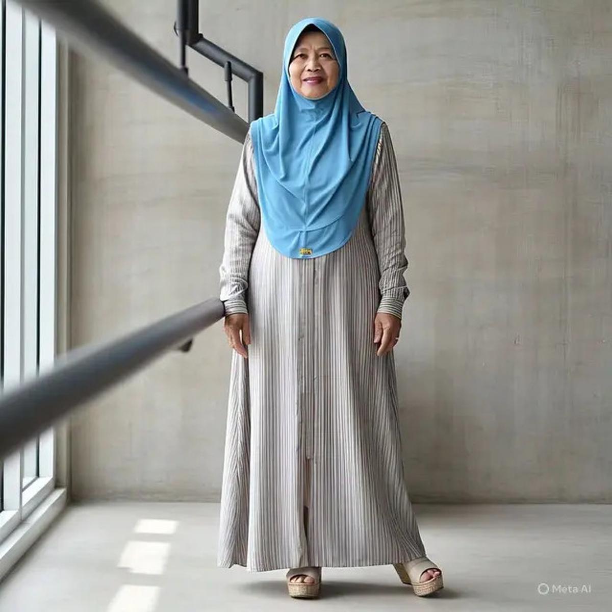 8 Model Gamis Terbaru untuk Usia 60-an, Tampil Modis dan Nyaman Sepanjang Hari
