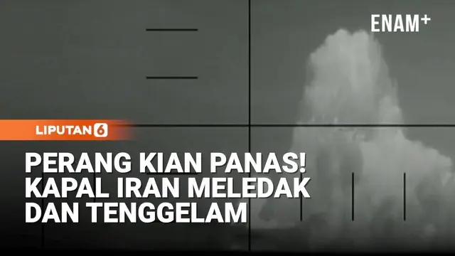 Kapal Perang Iran Ditenggelamkan Kapal Selam AS