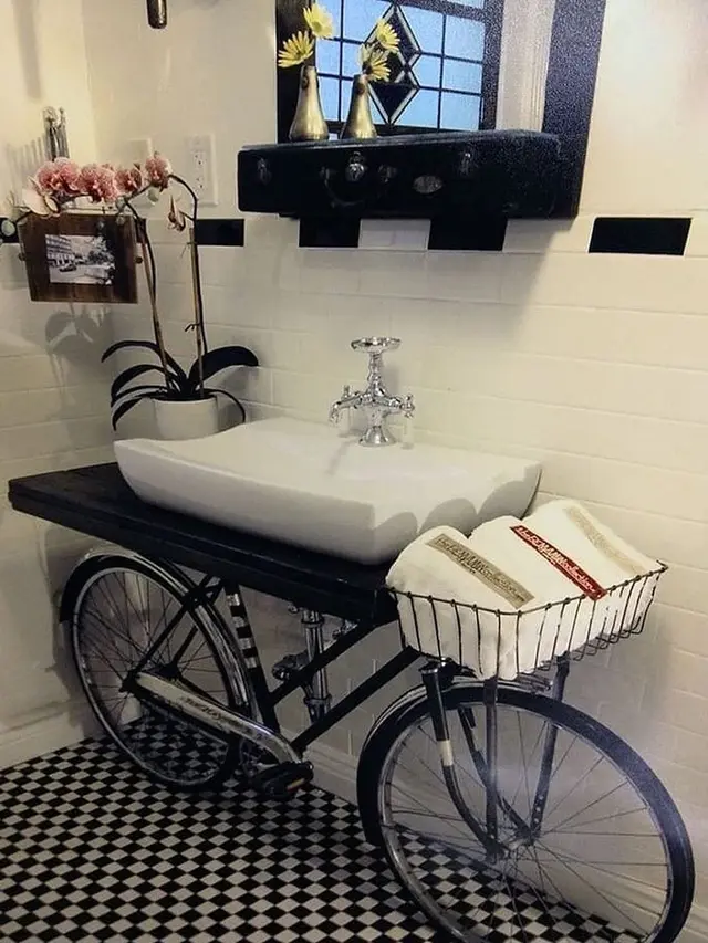 Potret Nyeleneh Wastafel di Kamar Mandi Ini Unik dan Kreatif