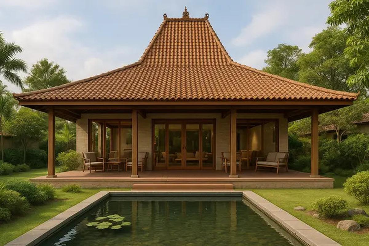 7 Model Rumah Joglo Modern Klasik 1 Lantai, Perpaduan Tradisi dan Kenyamanan Masa Kini