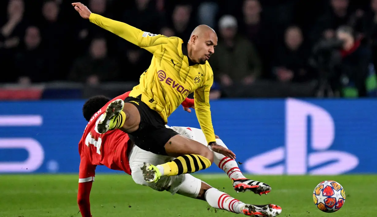Duel kedua tim berlangsung imbang dengan skor akhir 1-1. (JOHN THYS/AFP)