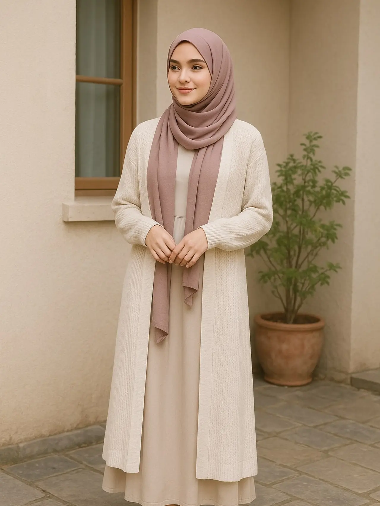 Rekomendasi Outfit Cewe Kue Hijab untuk Hangout, Ngopi, dan Foto ...