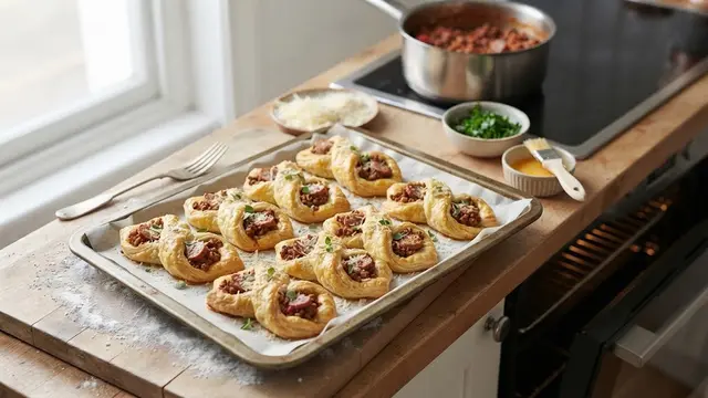 Resep savory puff pastry instan 3 bahan