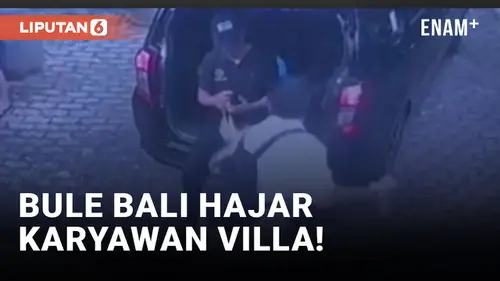 VIDEO: Viral! Bule di Bali Aniaya Karyawan Villa