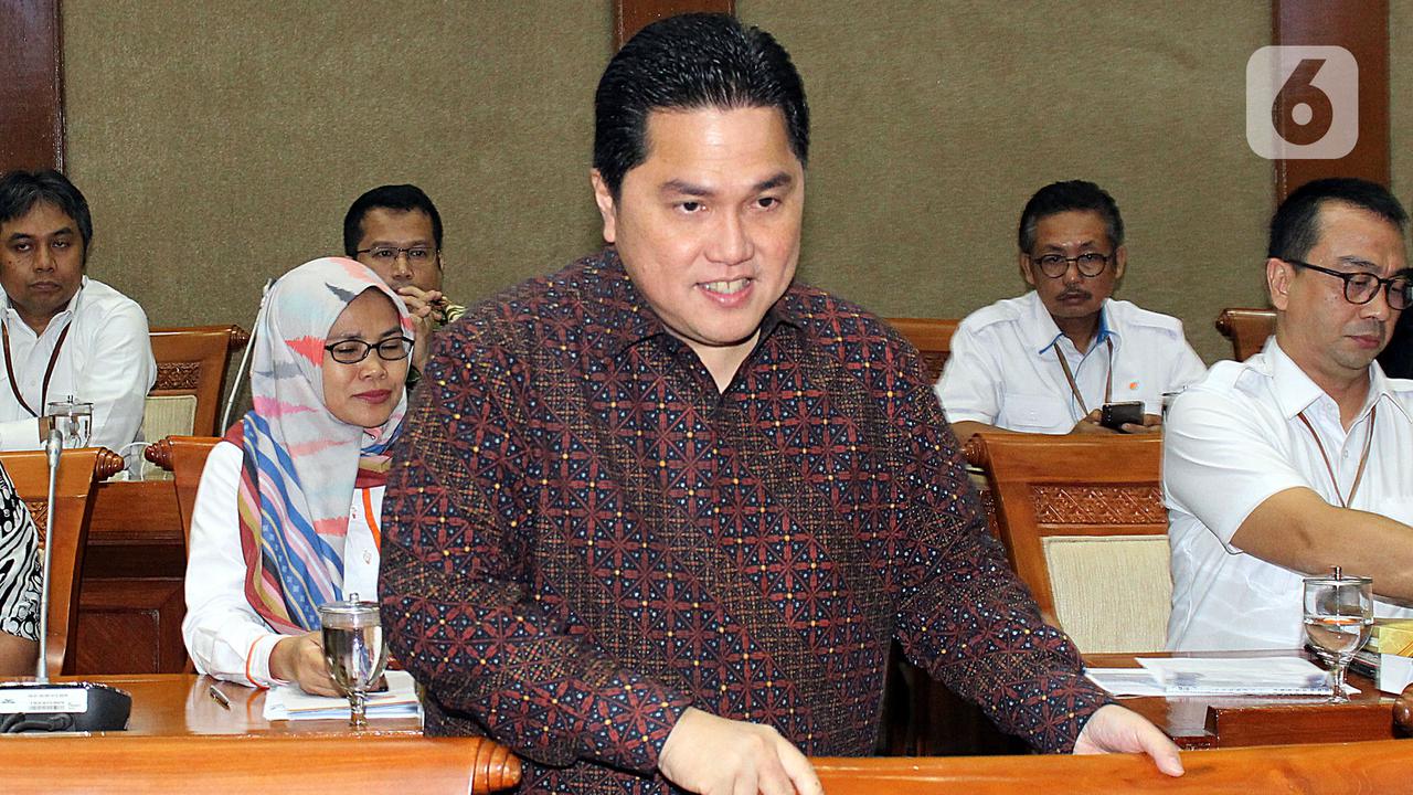 Erick Thohir Rapat Perdana di DPR