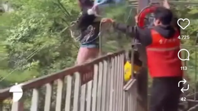 Maliuyun Expeditin Park Tutup Sementara Usai Insiden Ayunan Tebing Viral