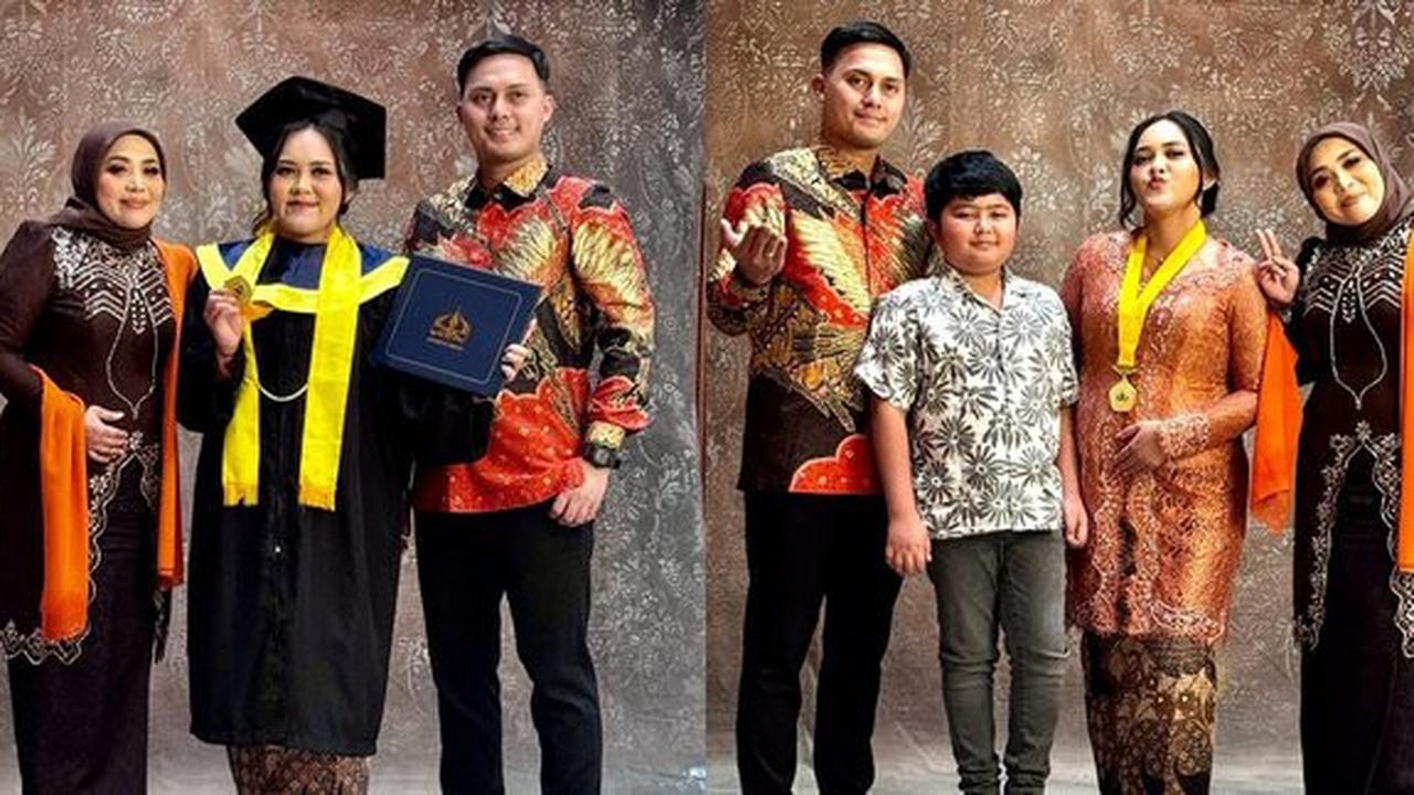 7 Foto Wisuda Anak Muzdalifah, Lulus Sarjana Akuntansi - Dihadiri oleh Fadel Islami dan putra Nassar
