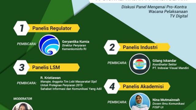 Diskusi Panel Mengenai Pro Kontra Wacana Pelaksanaan Tv Digital Citizen6 Liputan6 Com