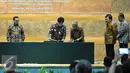 Penandatanganan Perencanaan dan Percepatan Pembangunan Infrastruktur Energi dan Pertambangan disaksikan Wapres Jusuf Kalla di Auditorium Badan Pengkajian dan Penerapan Teknologi (BPPT) di Jakarta, Senin (10/8/2015). (Liputan6.com/Johan Tallo)
