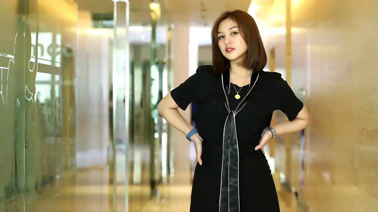 [Fimela] Vanesha Prescilla Media visit film Milea: Suara dari Dilan