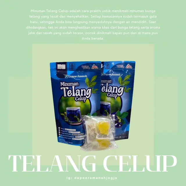 Produk Tek Celup Herbal Bunga Telang (Instagram/dapoeramanahjogja)