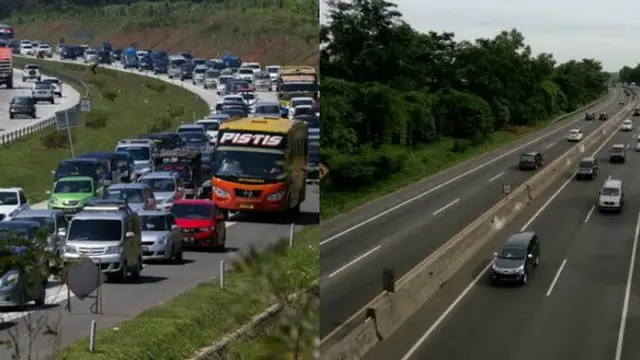 Para pemudik mencurahkan pengalamannya tentang perbandingan waktu tempuh mudik dari tahun ke tahun lewat jalur darat.