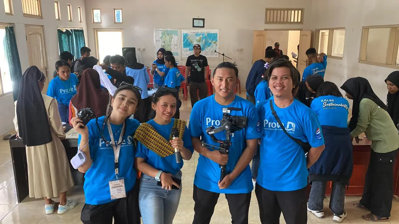 Mahasiswa KKN Tematik 'Merajut Nusantara III' di Kabupaten Ngada, Nusa Tenggara Timur.
