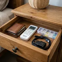Barang yang Sebaiknya Disimpan di Laci daripada Diletakkan di Samping Tempat Tidur. (Gambar: AI Generated)