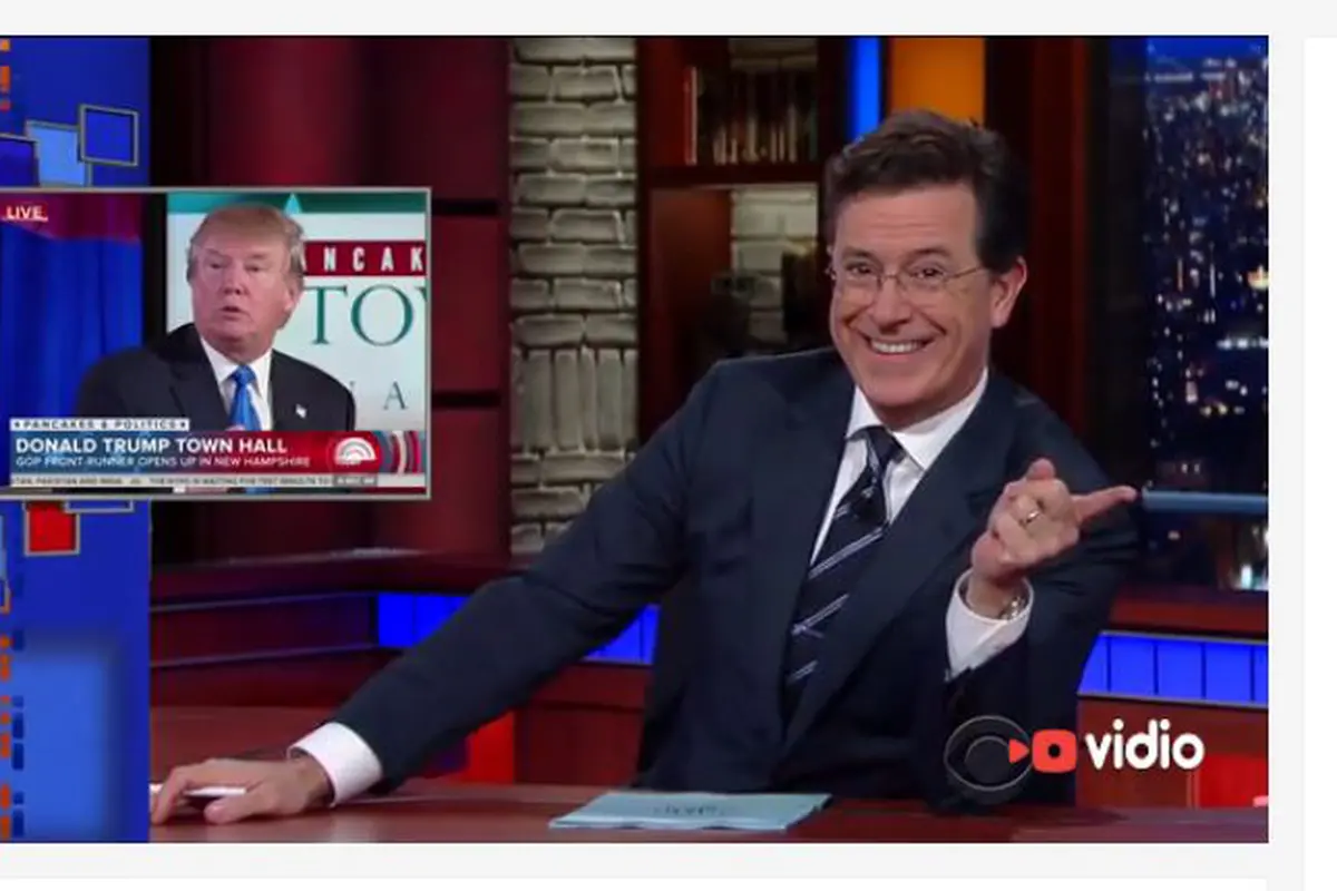 [Bintang] Donald Trump dan Stephen Colbert